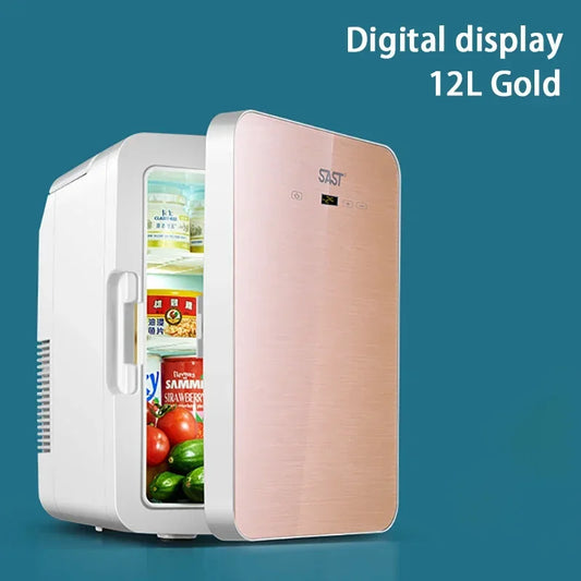 12L Mini Fridge – Portable Heating & Cooling Refrigerator for Car, Home & Dorm