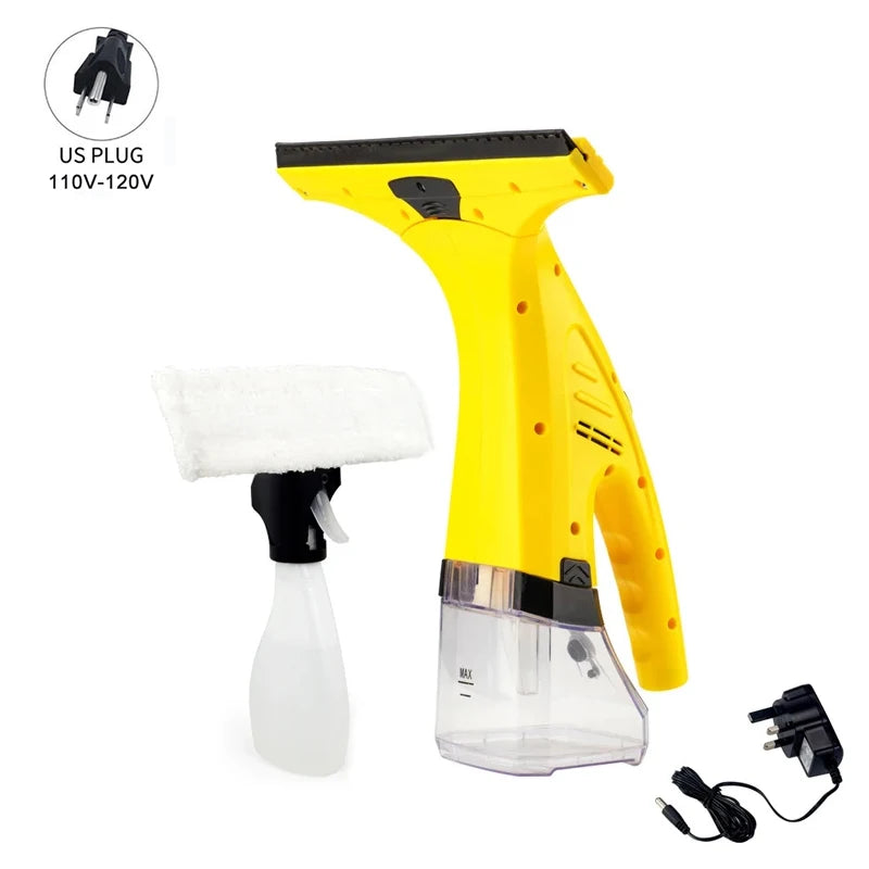 Cordless Window Vacuum Squeegee – Rechargeable Glass Cleaner for Showers, Mirrors & Counters