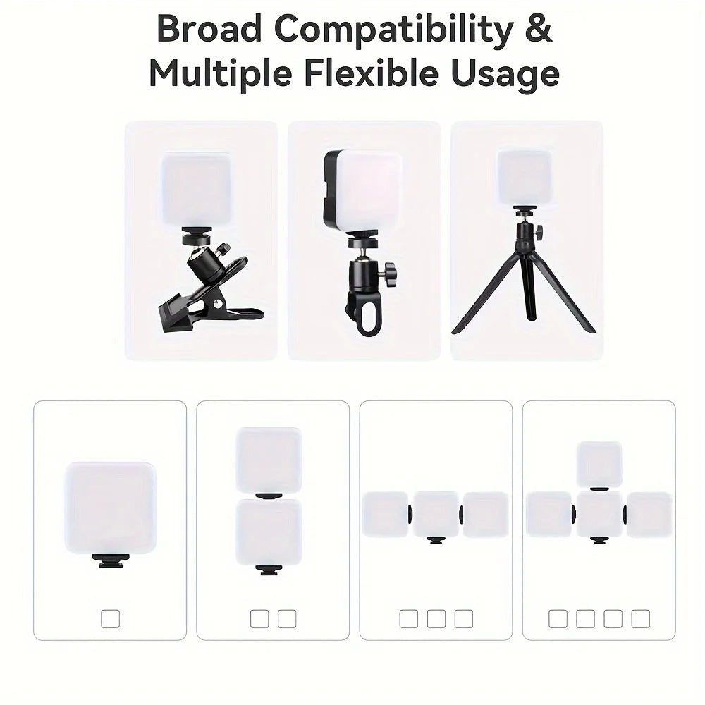 GlowClip – Mini Clip-On Fill Light with 10 Brightness Modes