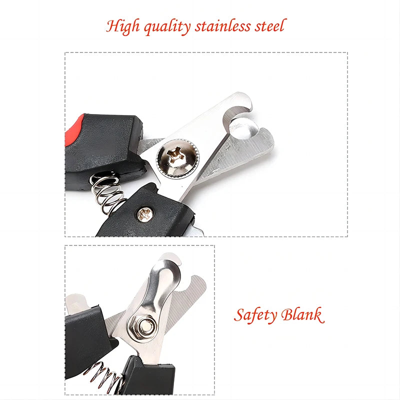 Pet Nail Clippers – Stainless Steel Grooming Tool for Dogs & Cats