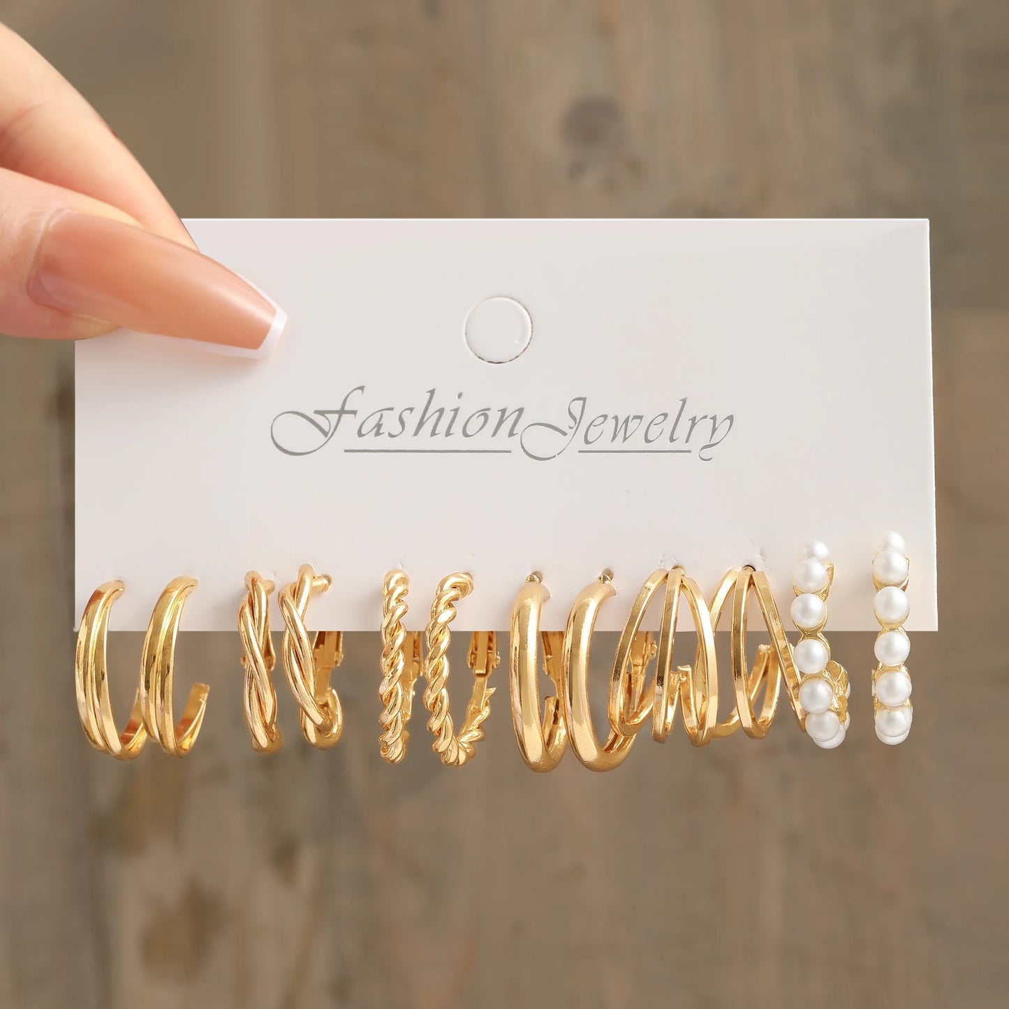PearlCharm – Heart & Shell Dangle Earrings Set
