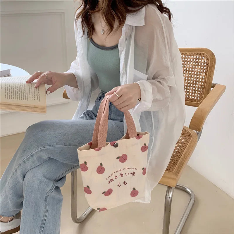 Lunch Tote – Mini Canvas Bag for Food & Daily Use