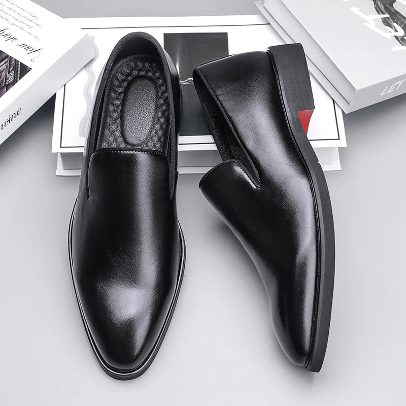 EliteStep – Men’s Leather Slip-On Dress Moccasins