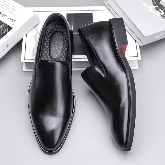 EliteStep – Men’s Leather Slip-On Dress Moccasins