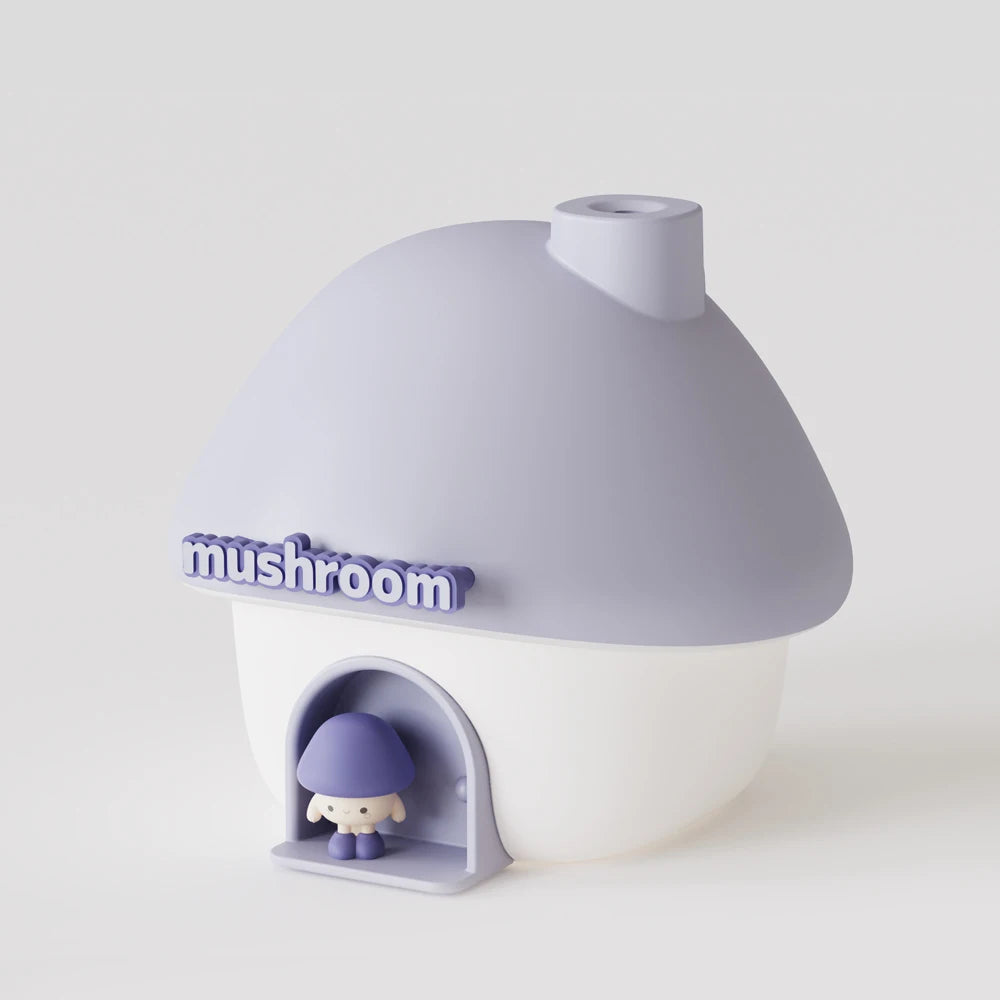 Mushroom Cartoon Aroma Diffuser – 300ml USB Humidifier with Colorful Lights & Cute Design