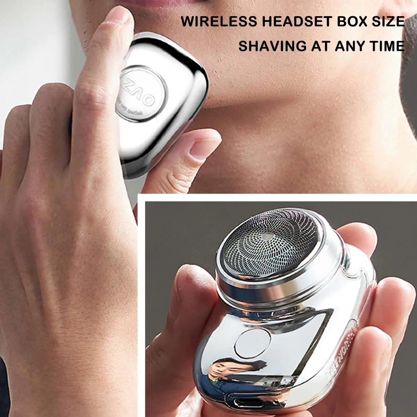 Portable USB Electric Mini Shaver for Men – Pocket Beard Trimmer & Razor
