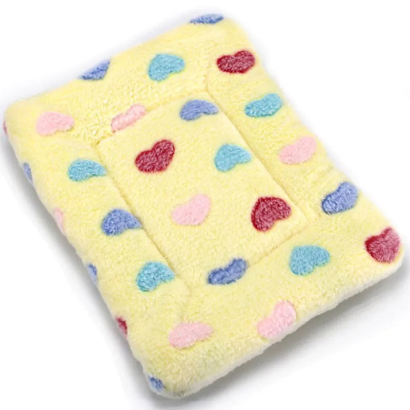 Soft Fleece Pet Bed Mat – Warm Blanket Cushion for Cats & Small Dogs