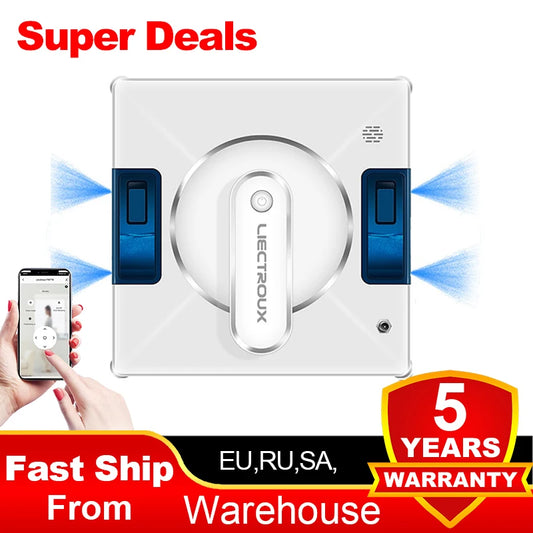 Liectroux YW509 Window Cleaning Robot – Dual Spray, Smart Navigation & Laser Sensor