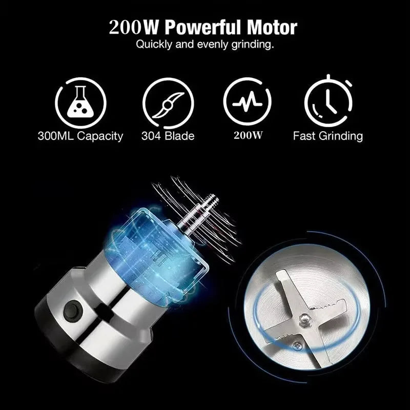 2025 Electric Grinder – Dry & Wet for Coffee, Spices & More