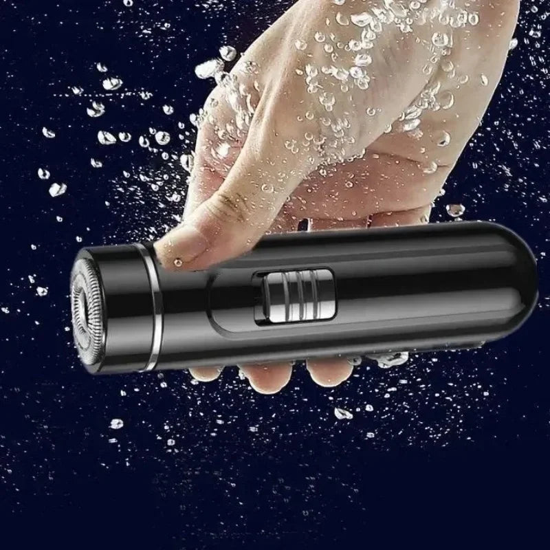 Compact USB Rechargeable Electric Razor for Men – Wet & Dry Shaving