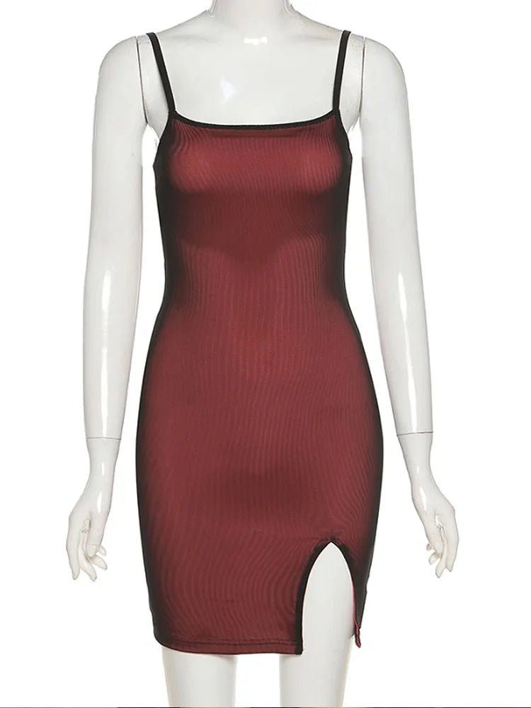 MeshVibe – Women's Double Layer Bodycon Party Dress
