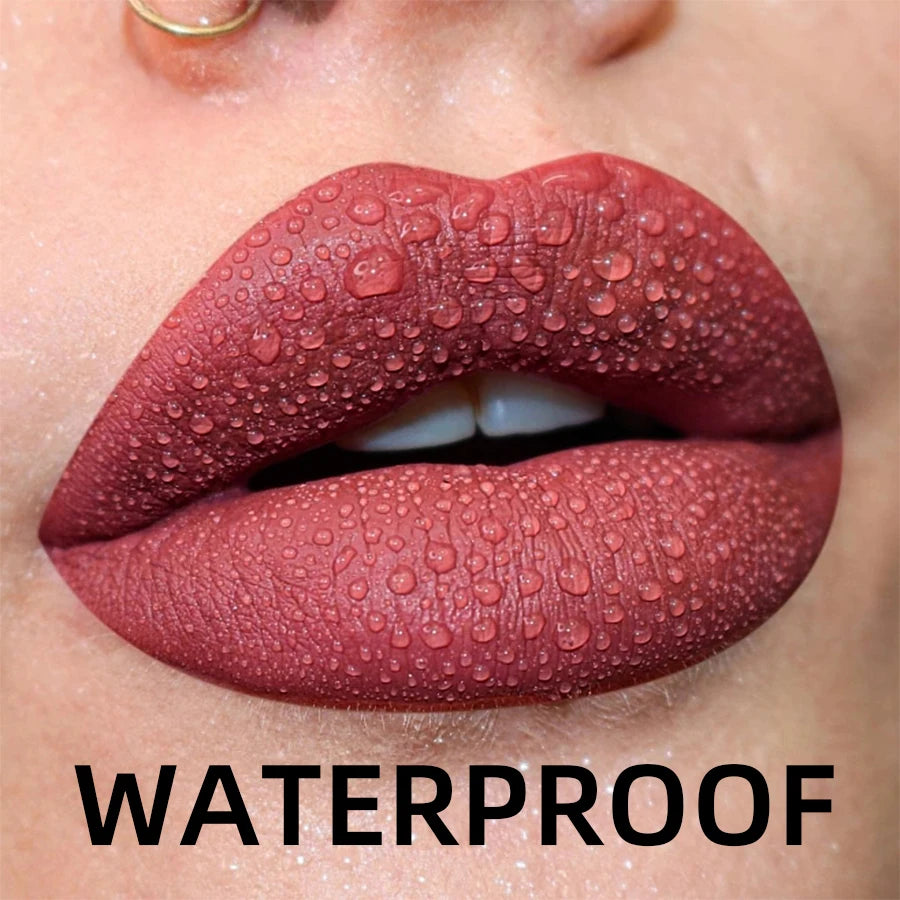 VelvetRush – 19-Color Matte Waterproof Liquid Lipstick Collection