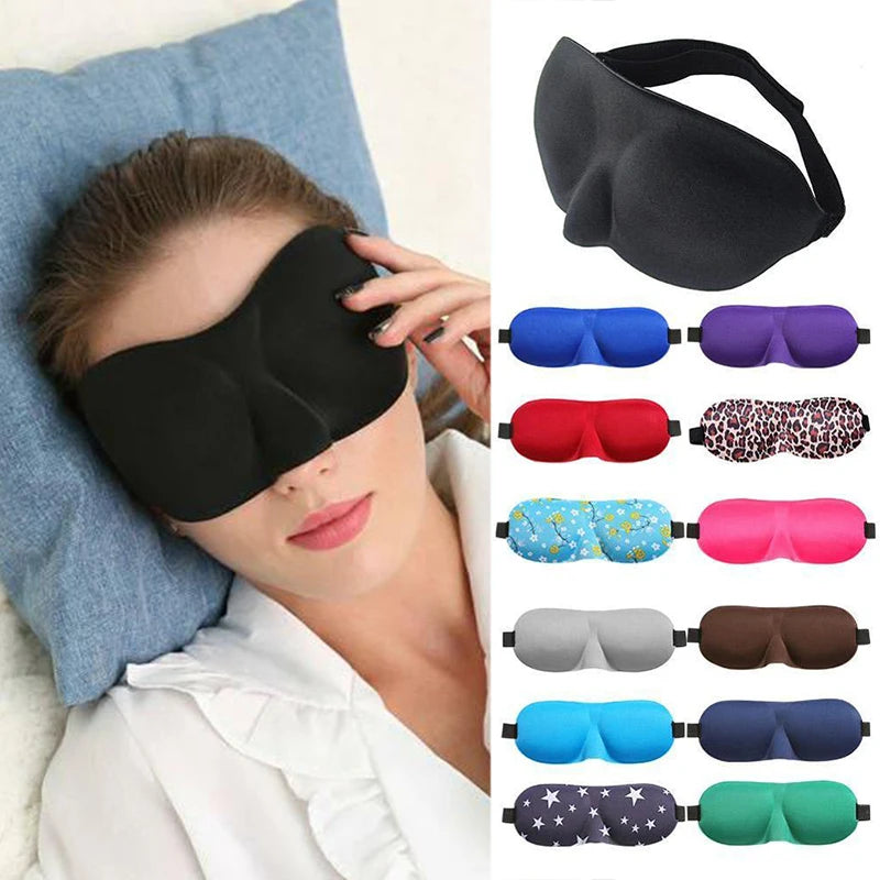 3D Contoured Eye Mask for Sleeping – Light-Blocking Blindfold for Men & Women