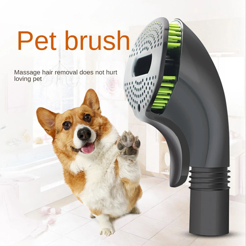 Pet Grooming Brush Vacuum Attachment – Loose Hair Remover Tool for Cats & Dogs (32mm)