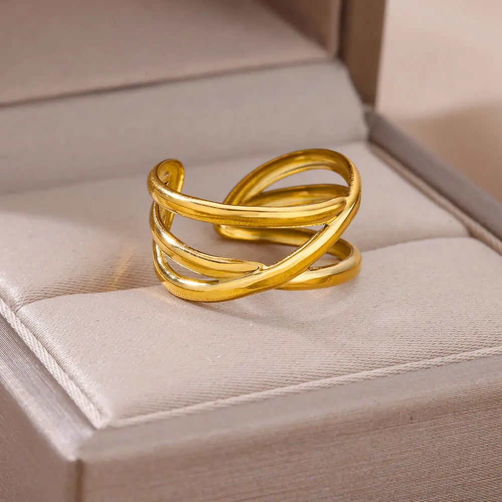EternaGold – 316L Stainless Steel Couple Rings