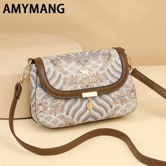 EmbroTrend – Luxury Embroidered Soft Leather Crossbody Bag