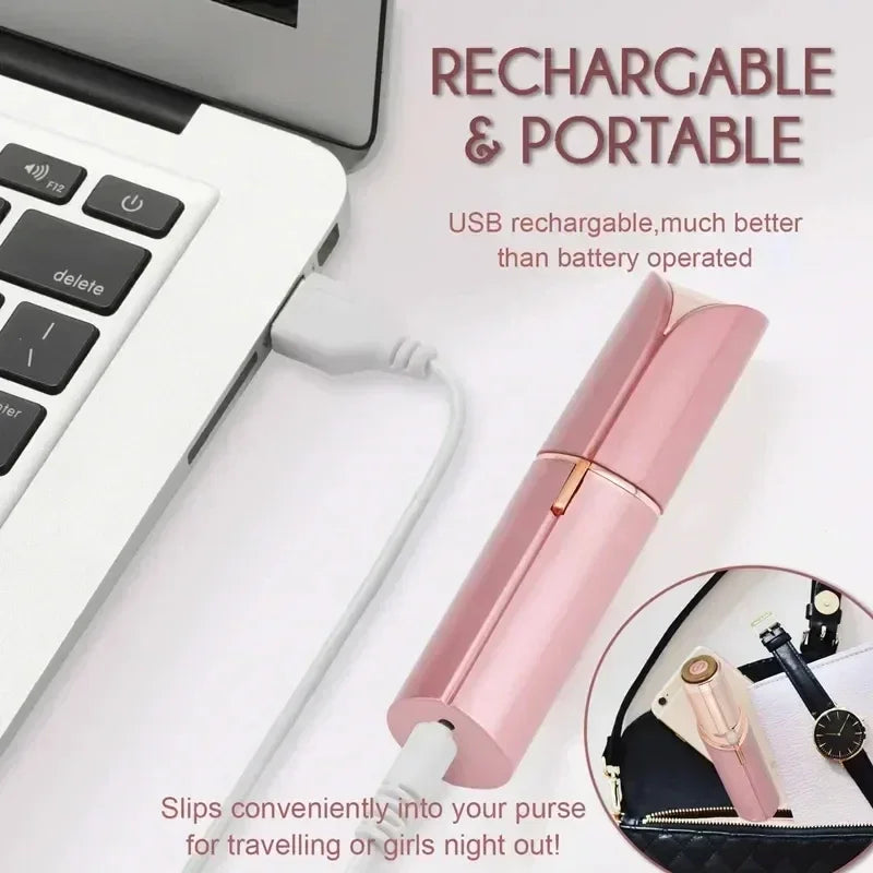 Lipstick-Style Painless Facial Hair Remover for Women