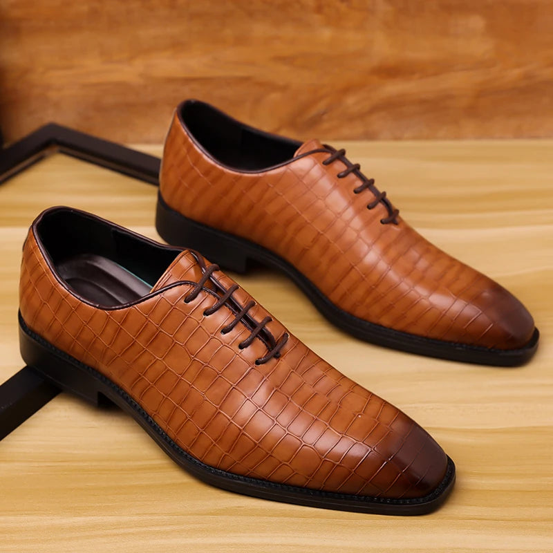 RegalBrogue – Luxury Leather Lace-Up Oxford Shoes