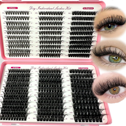 LashCloud – 570/640PCS DIY Fluffy Cluster Lash Extensions