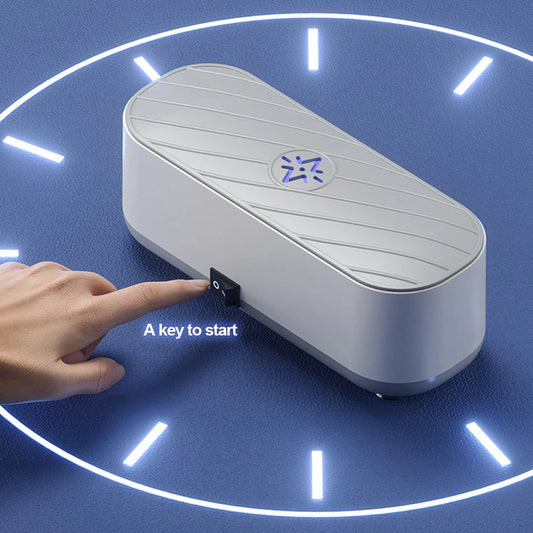 USB Rechargeable Ultrasonic Cleaner – High-Frequency Vibration Washer for Jewelry & Glasses