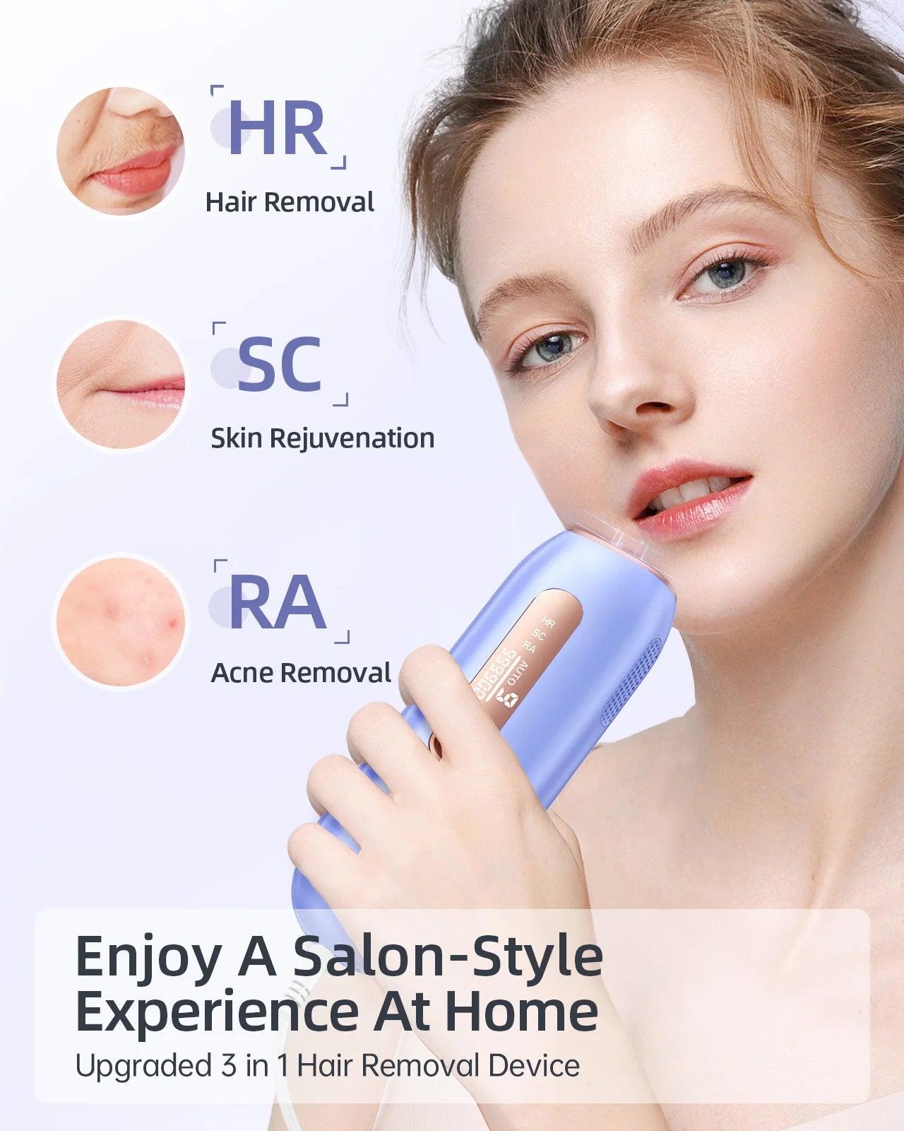 IPL Laser Hair Removal Device – 999,999+ Flashes for Safe, Long-Lasting Hair Reduction