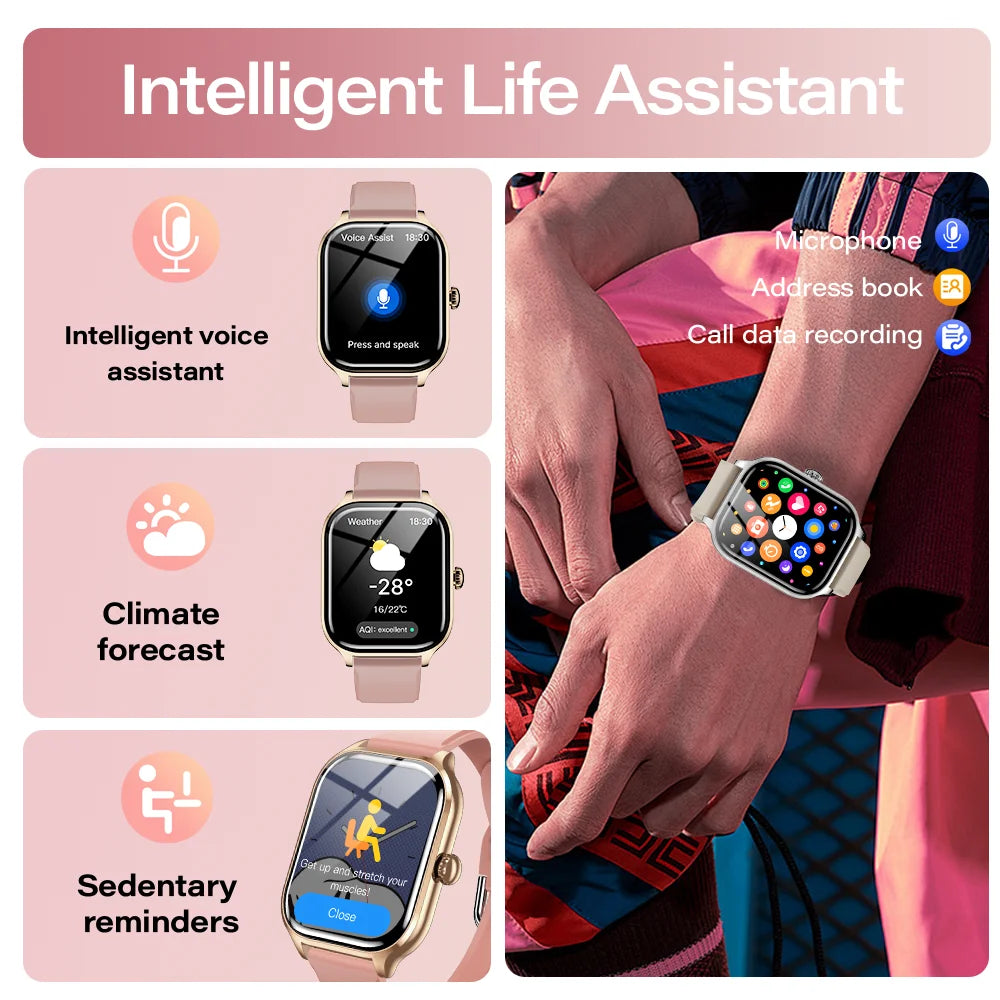 LAXASFIT ProCall – Smartwatch with Voice Call & Health Tracking
