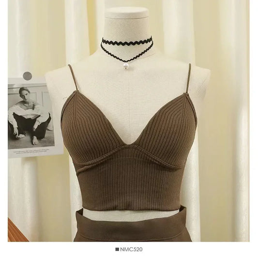 FlexCharm – Women's Seamless Bandeau Crop Top