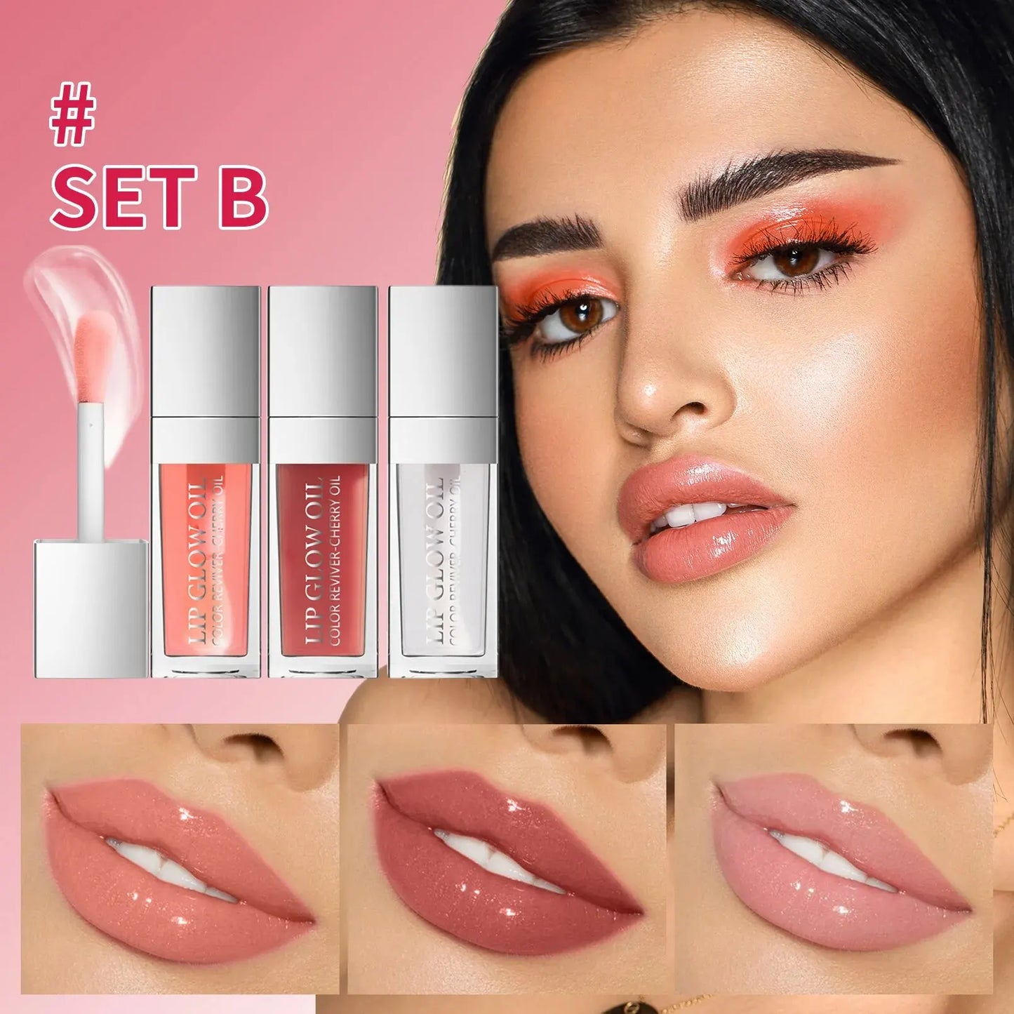 JellyGlow – Crystal Lip Oil & Plumper Set for Moisturized, Glossy Lips