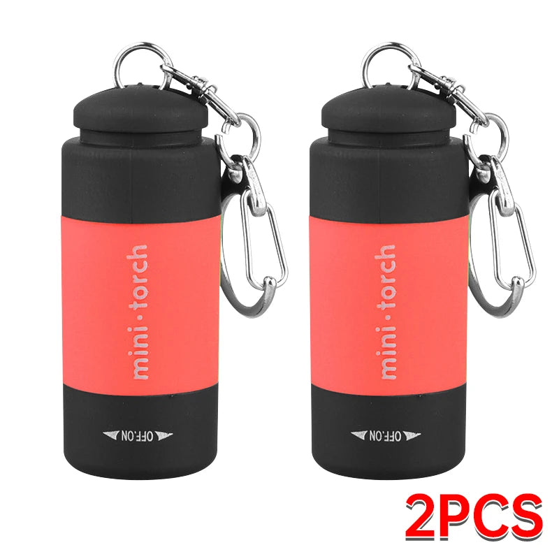Rechargeable LED Keychain Flashlight – Mini Pocket Light for Outdoor & Emergency Use