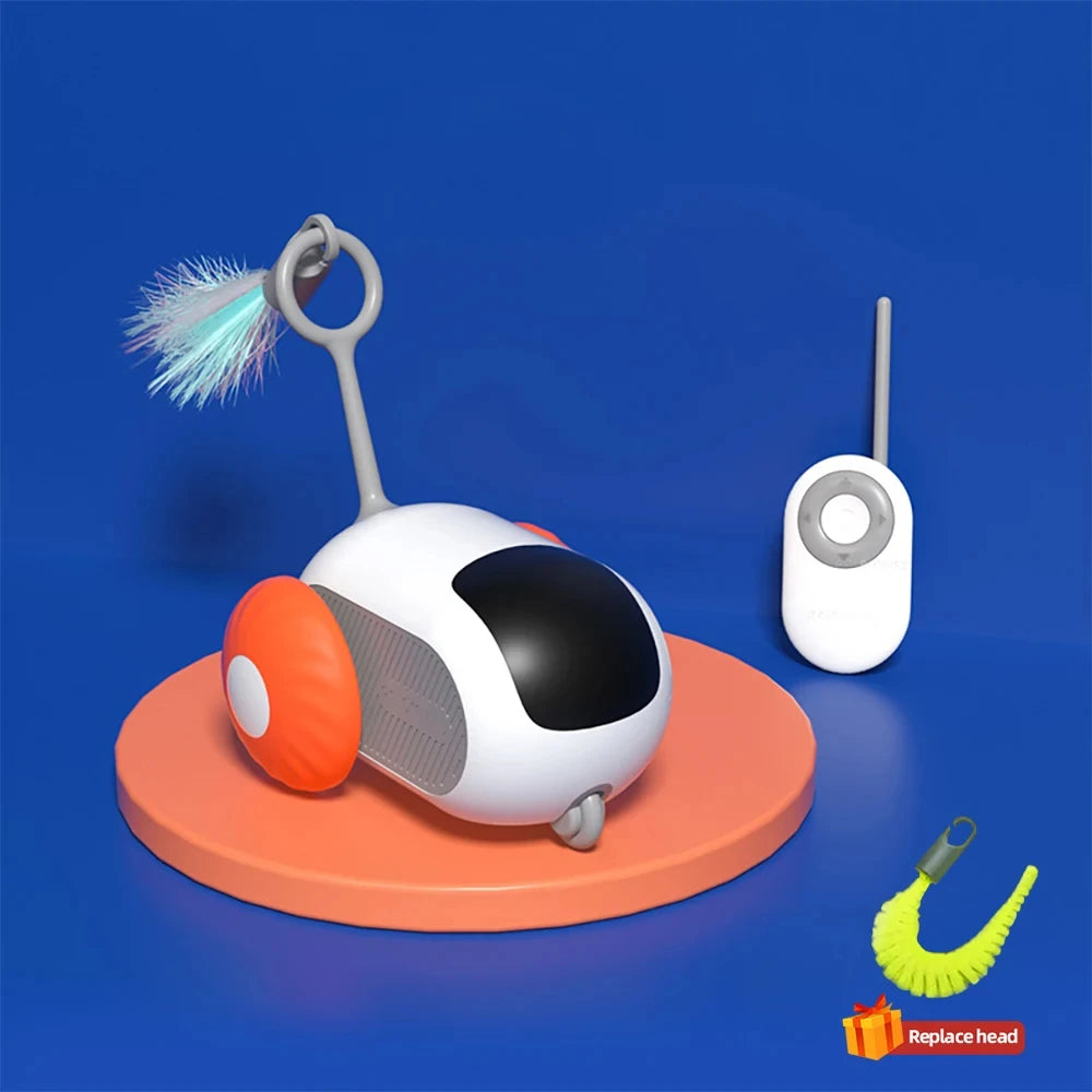 Smart Interactive Cat Toy – 2-Mode Automatic & Remote-Controlled Toy Car for Pets