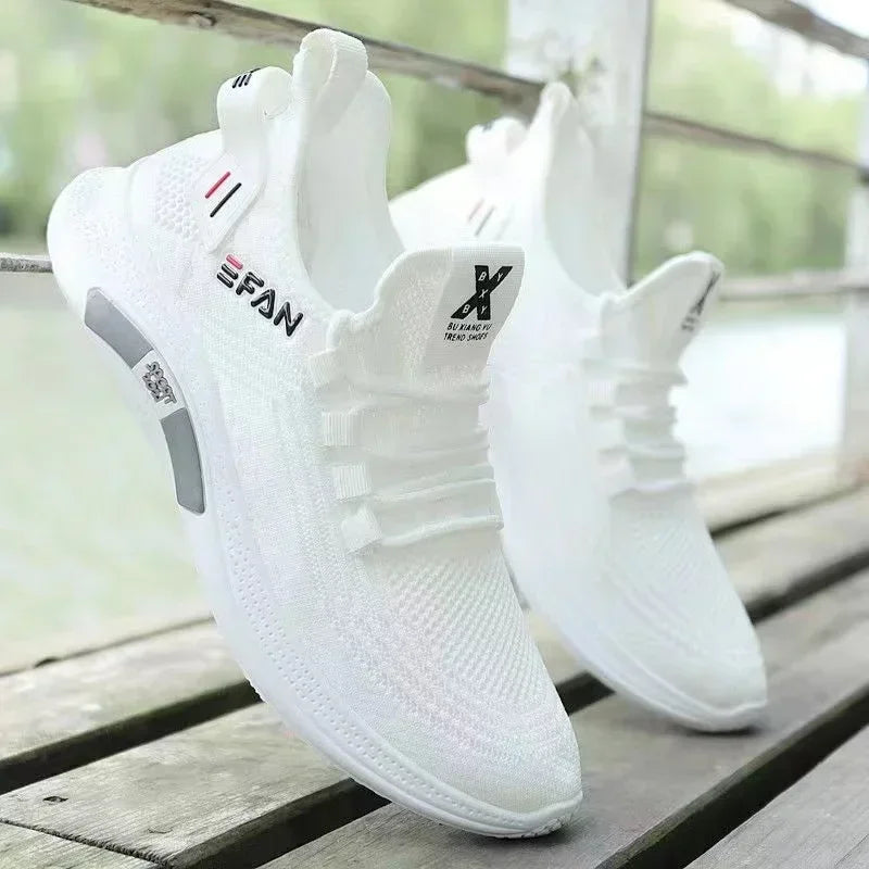 FlyWeave 2025 – Men’s Lightweight Korean Edition Running Shoes