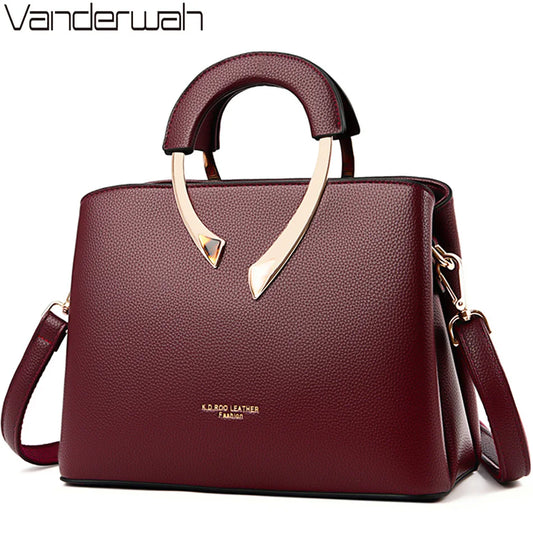 Vanderwah Luxe – 2025 Genuine Leather Designer Tote Bag