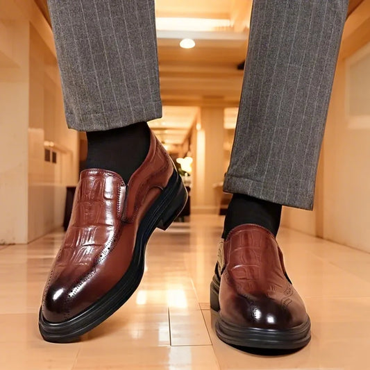 GentleStride – Men’s Casual Business Leather Oxfords