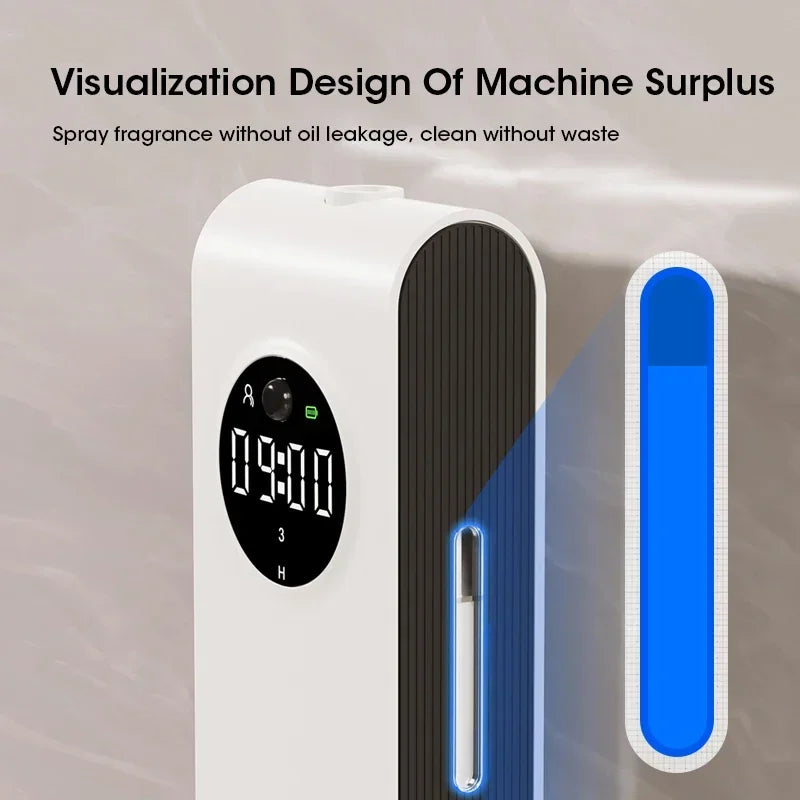 Wireless Wall-Mounted Aroma Diffuser – Automatic Fragrance Sprayer with Night Light & Air Purifier