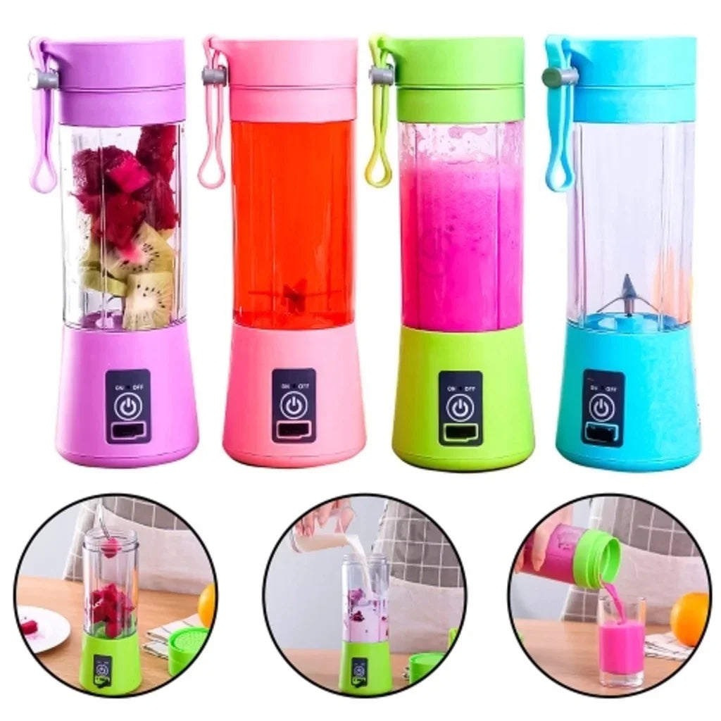 Portable USB Blender – 380ML Rechargeable Juicer Cup for Smoothies & Travel