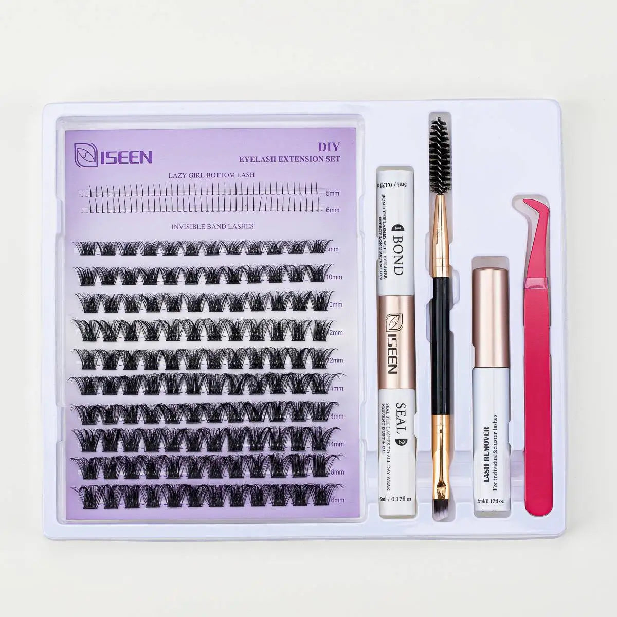 DIY Lash Extension Mix Styles Kit – Clusters with Bond, Seal & Tools