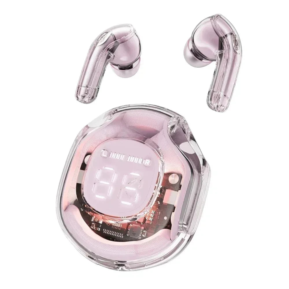T8 PRO – Transparent TWS Earbuds with LED Display