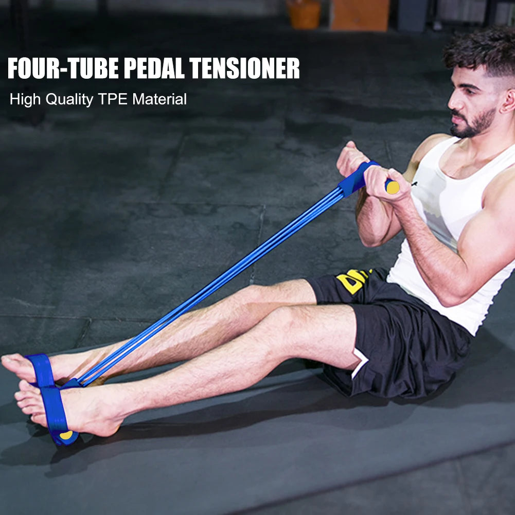 Pedal Resistance Band Sit-Up Assistant – Slimming & Home Fitness Trainer