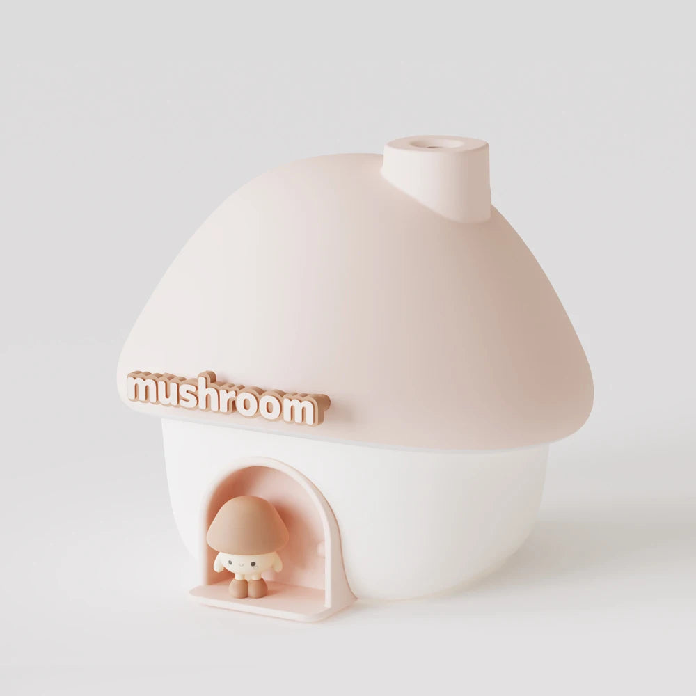 Mushroom Cartoon Aroma Diffuser – 300ml USB Humidifier with Colorful Lights & Cute Design