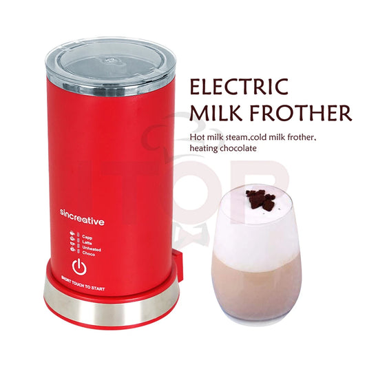 ITOP Electric Milk Frother – 400W Hot & Cold Foam Maker for Coffee, Chocolate & More (110–240V)