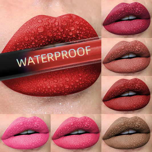 VelvetRush – 19-Color Matte Waterproof Liquid Lipstick Collection
