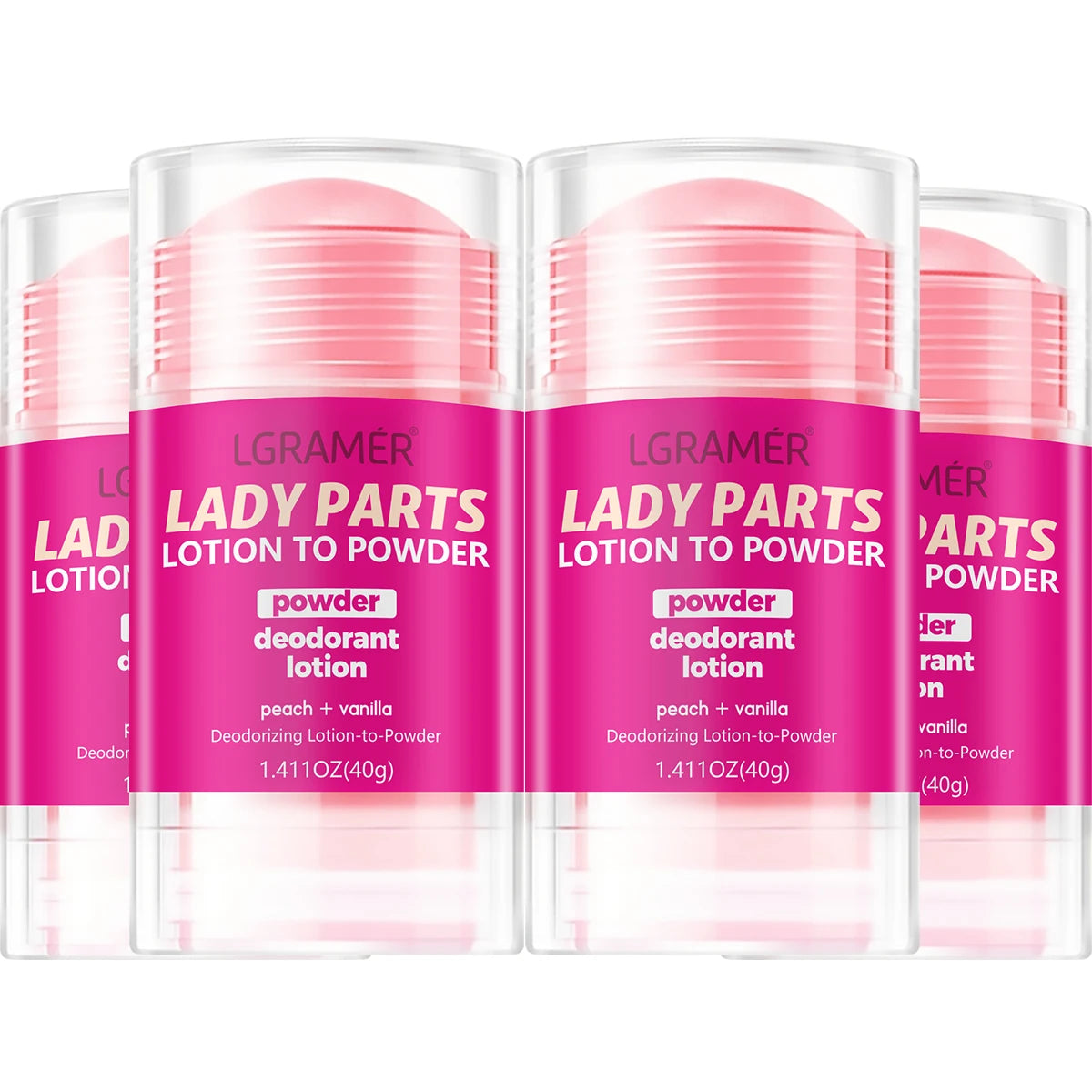 Deodorant Lotion – Peach Vanilla Scent with Long-Lasting Fragrance