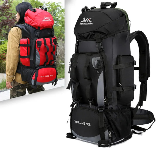 90L Waterproof Hiking & Camping Backpack – Large Outdoor Trekking Rucksack