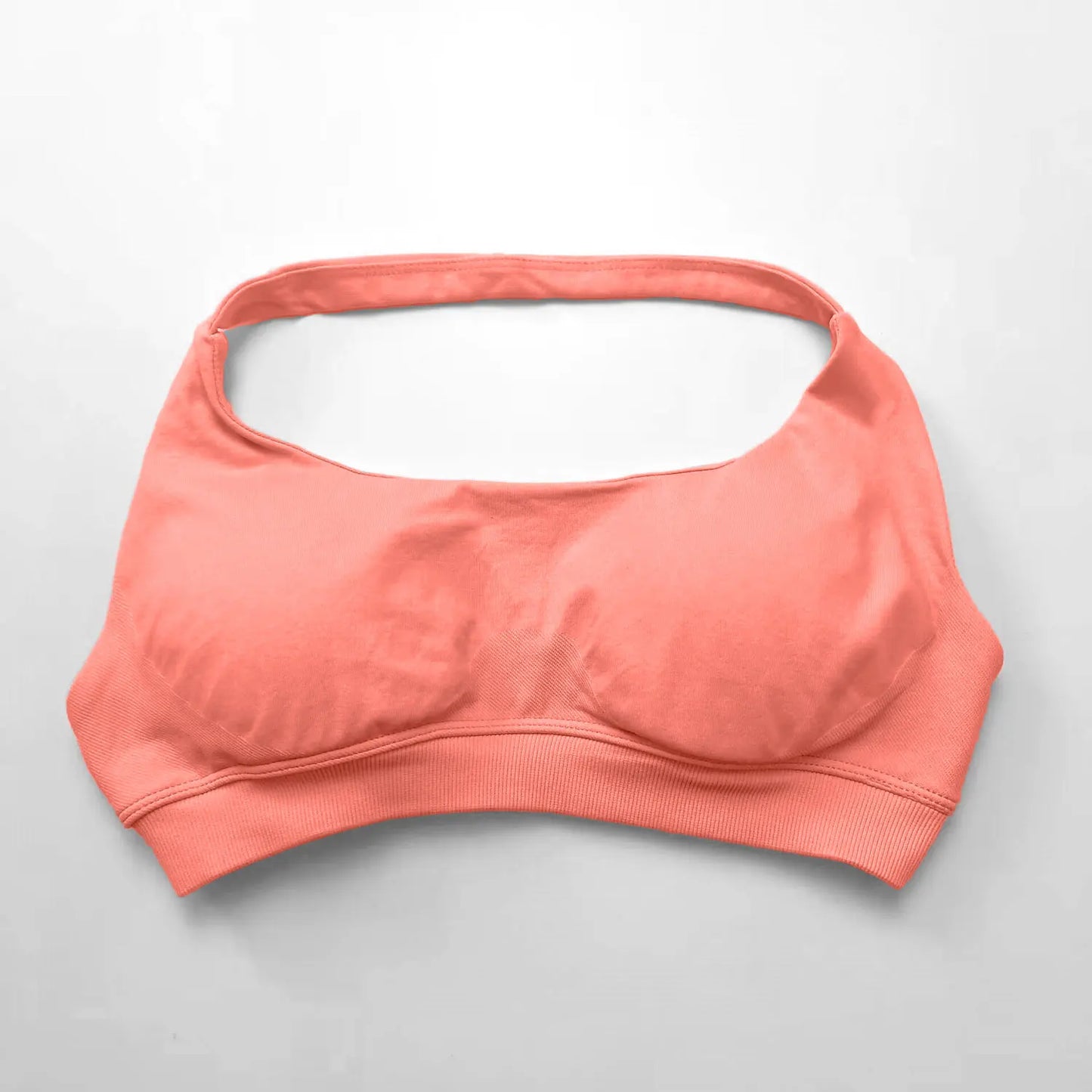 NCLAGEN Impact High-Support Seamless Sports Bra – Push-Up Halter Top with Open Back