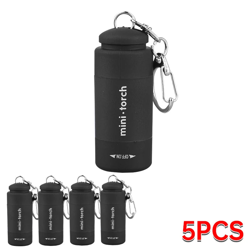 Rechargeable LED Keychain Flashlight – Mini Pocket Light for Outdoor & Emergency Use