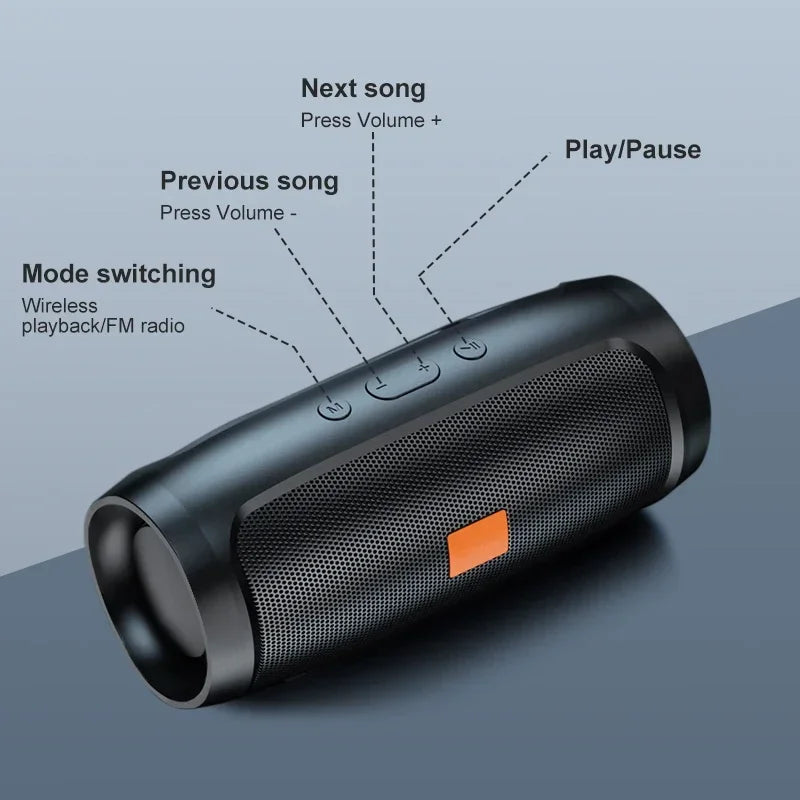 BassBlaster – Portable Dual Speaker Wireless Sound System