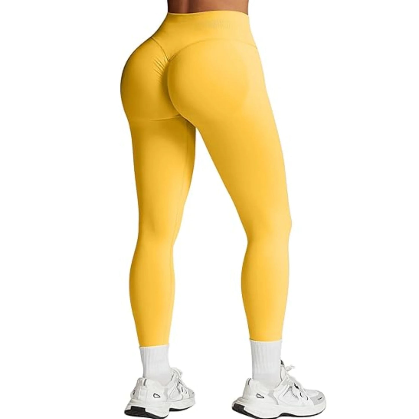 Summer Women’s High-Waist Peach Butt Gym Yoga Pants – Tight-Fitting Solid Color Leggings