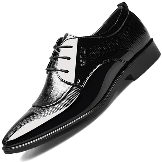 BlockPoint – Men’s Patent Leather Oxford Dress Shoes