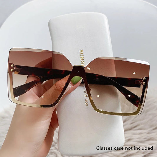 EuroSlim – Half-Frame Metal Fashion Sunglasses for Women