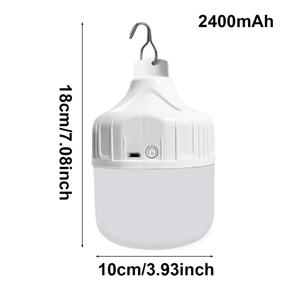 Portable USB Rechargeable LED Camping Light – Hanging Emergency Tent Lamp
